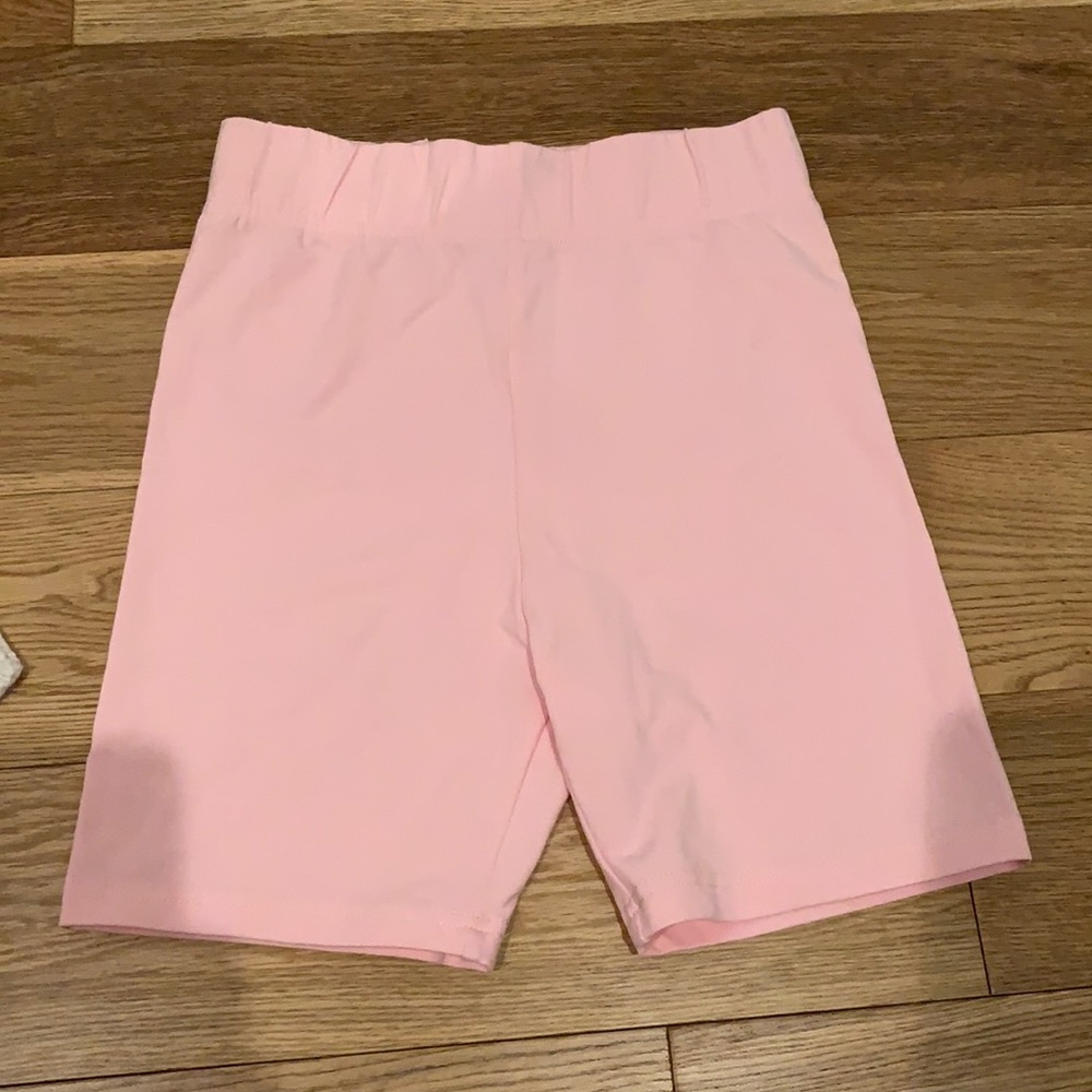 Pink cotton bike shorts